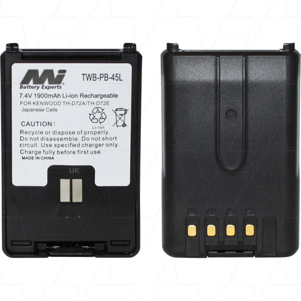 MI Battery Experts TWBPB45L Two Way Radio battery suitable for Kenwood PHD72A, THD72E